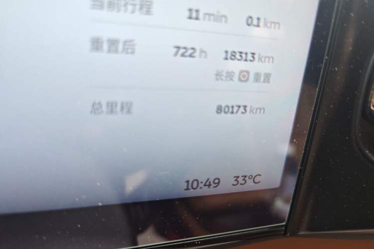 Used Nio ES8 2020 415 km Signature Edition 6-Seater Version Odometer Close Up