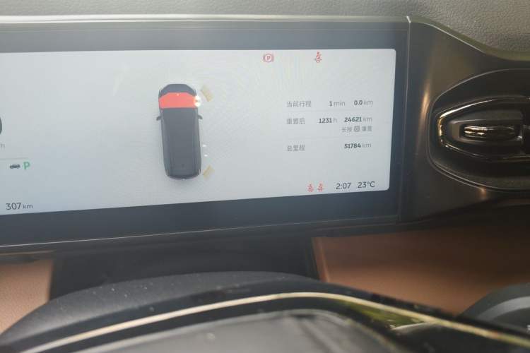Used Nio ES8 2022 100 kWh Six-Seater Version Odometer Close Up