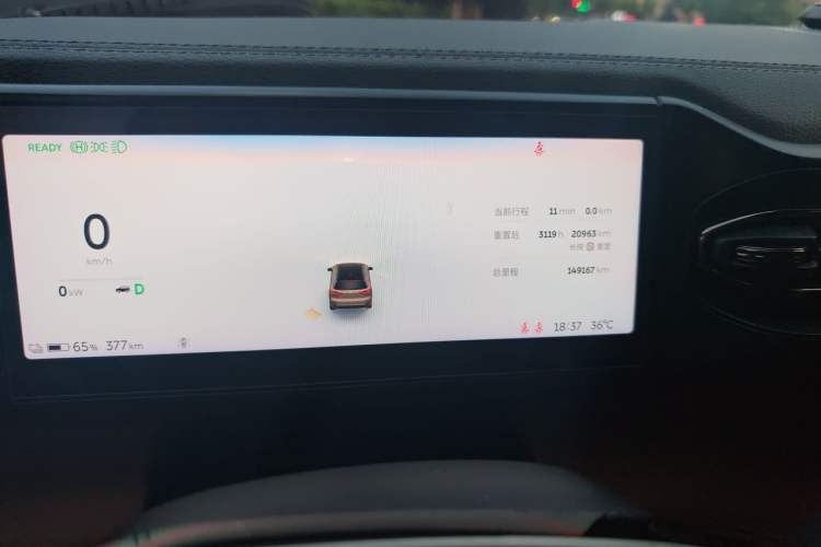 Used Nio ES8 2022 100 kWh Six-Seater Version Odometer Close Up