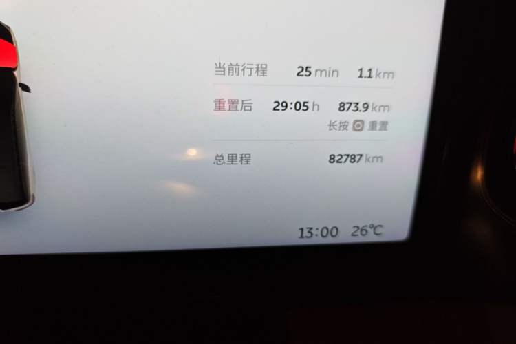 Used Nio ES8 2022 75 kWh 7-Seater Version Odometer Close Up