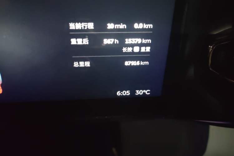 Used Nio ES8 2022 100kWh Signature Edition Seven-Seater Odometer Close Up