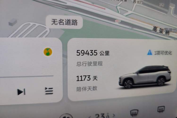 Used Nio ES8 2022 75 kWh Signature Edition Six-Seater Odometer Close Up