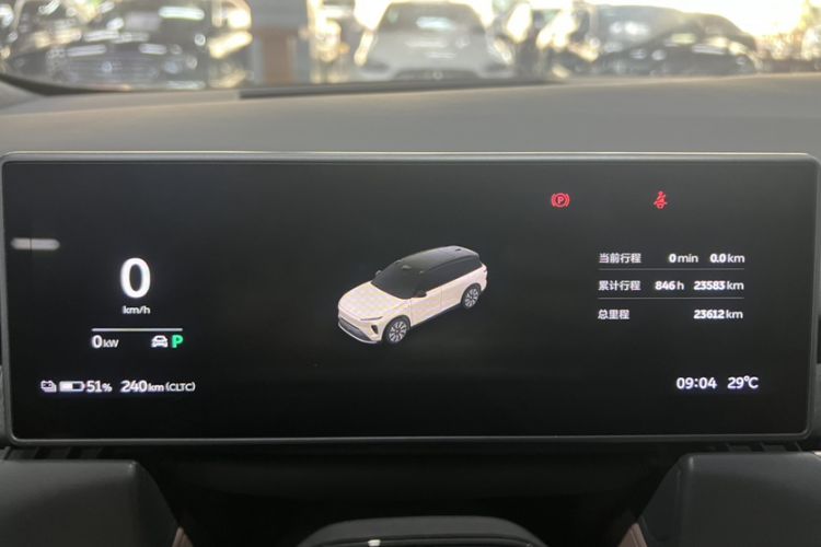 Used Nio ES8 2023 100kWh Odometer Close Up