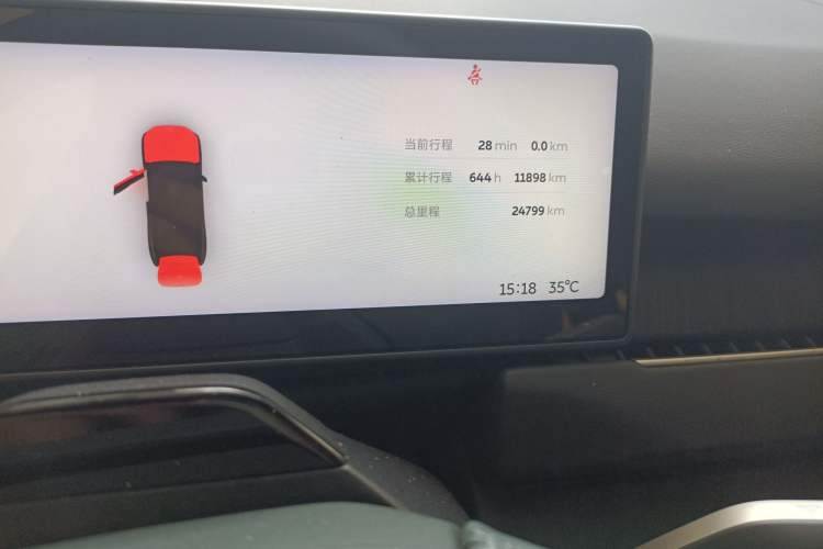 Used Nio ES8 2023 100kWh Odometer Close Up