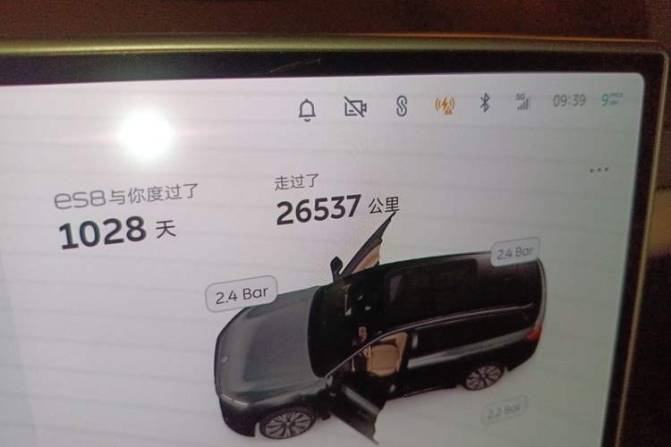Used Nio ES8 2023 75 kWh Executive Edition Odometer Close Up