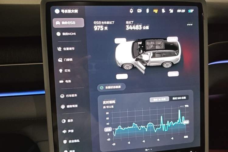 Used Nio ES8 2023 75 kWh Instrument Cluster