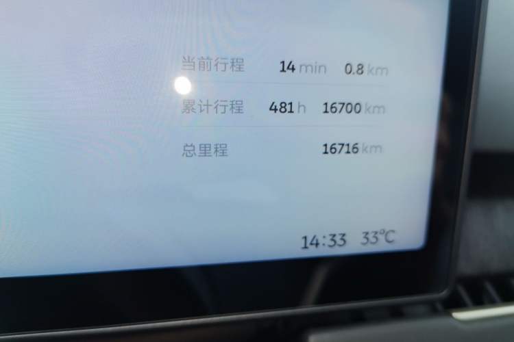 Used Nio ES8 2023 75 kWh Odometer Close Up