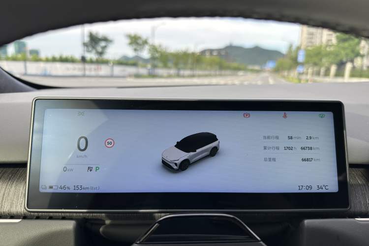 Used Nio ES8 2023 75 kWh Odometer Close Up