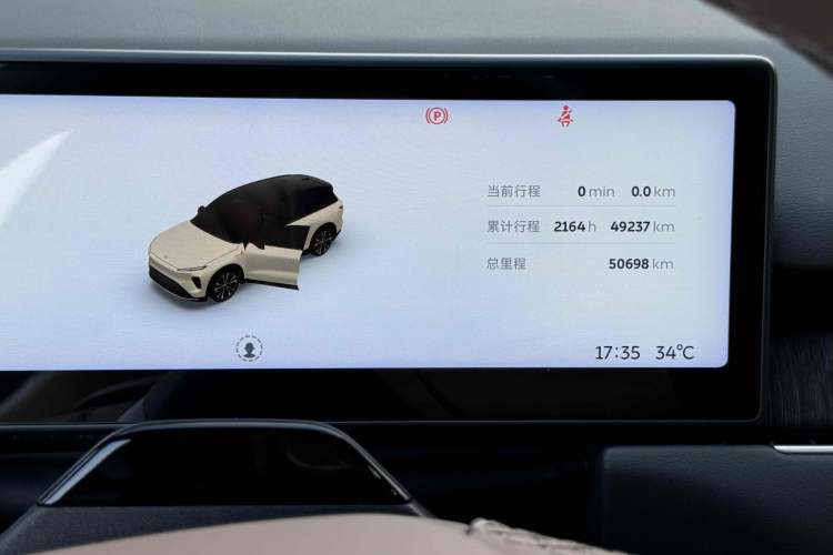 Used Nio ES8 2023 100kWh Signature Edition Odometer Close Up