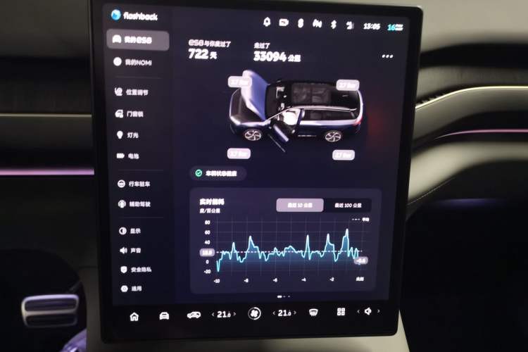 Used Nio ES8 2024 75 kWh Executive Edition Audio And AC Panel