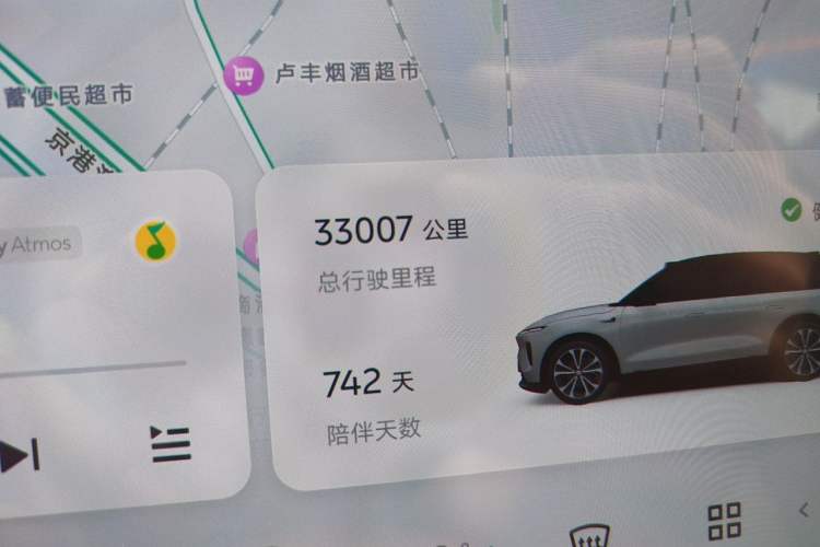 Used Nio ES8 2024 100kWh Signature Edition Odometer Close Up