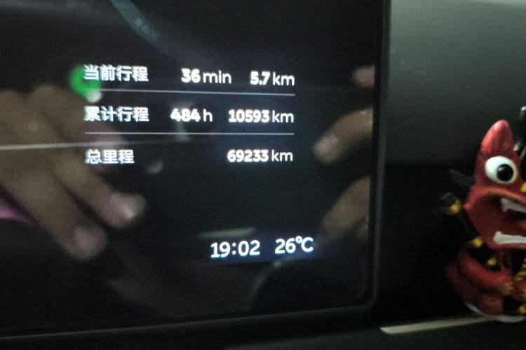 Used Nio ES8 2024 75 kWh Odometer Close Up