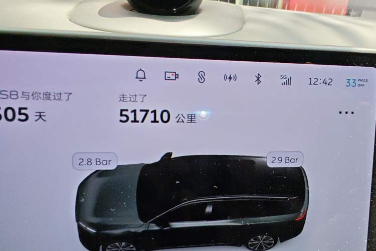 Used Nio ES8 2024 100kWh Signature Edition Odometer Close Up