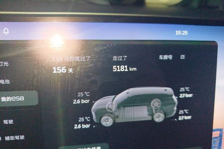 Used Nio ES8 2026 Model 6-seat Executive Luxury Edition Odometer Close Up
