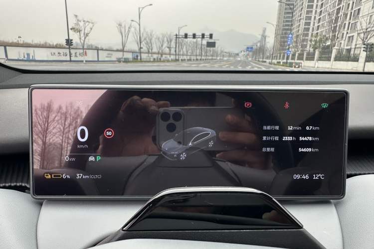 Used Nio ET5 2022 75 kWh Odometer Close Up