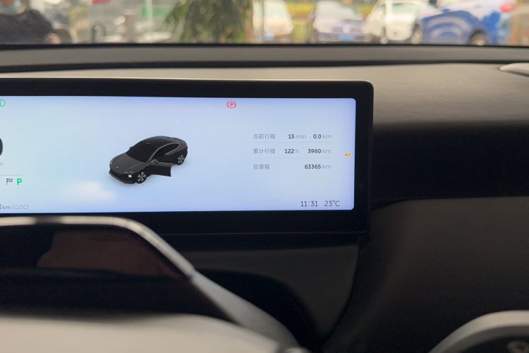 Used Nio ET5 2022 100 kWh Odometer Close Up