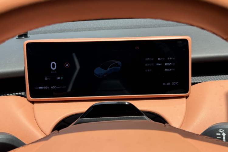 Used Nio ET5 2022 75 kWh Odometer Close Up