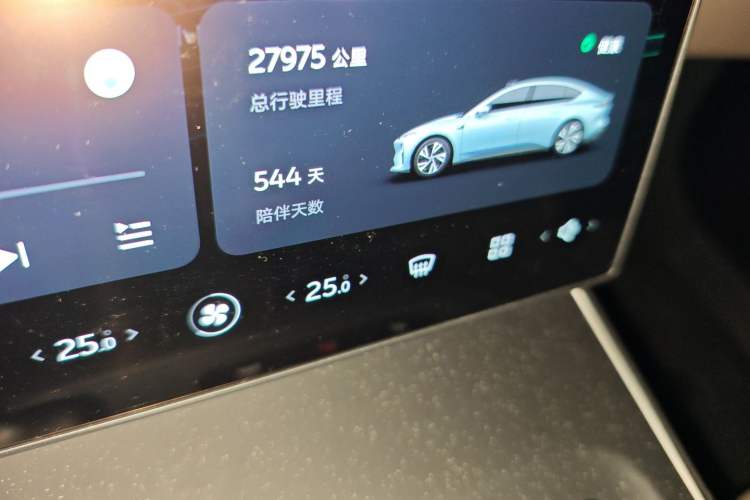 Used Nio ET5 2022 75 kWh Odometer Close Up