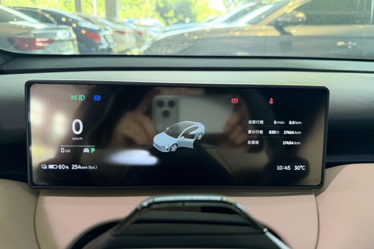 Used Nio ET5 2022 75 kWh Odometer Close Up