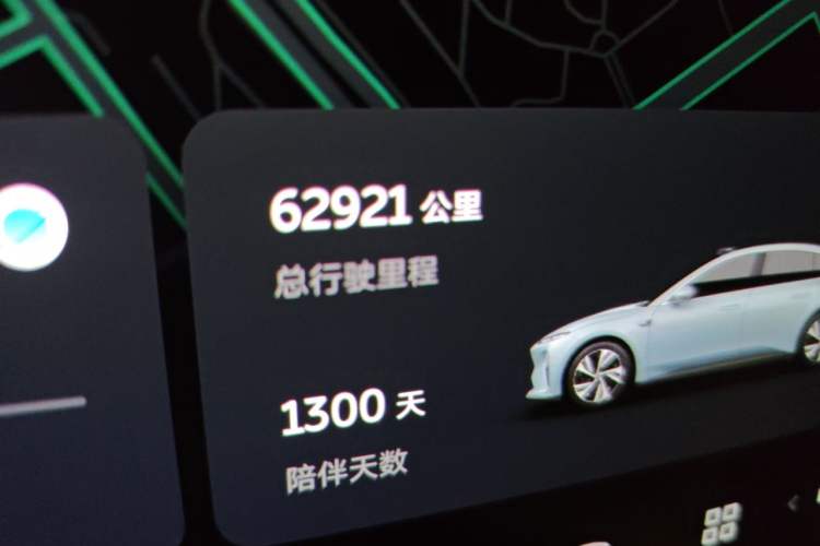 Used Nio ET5 2022 75 kWh Odometer Close Up