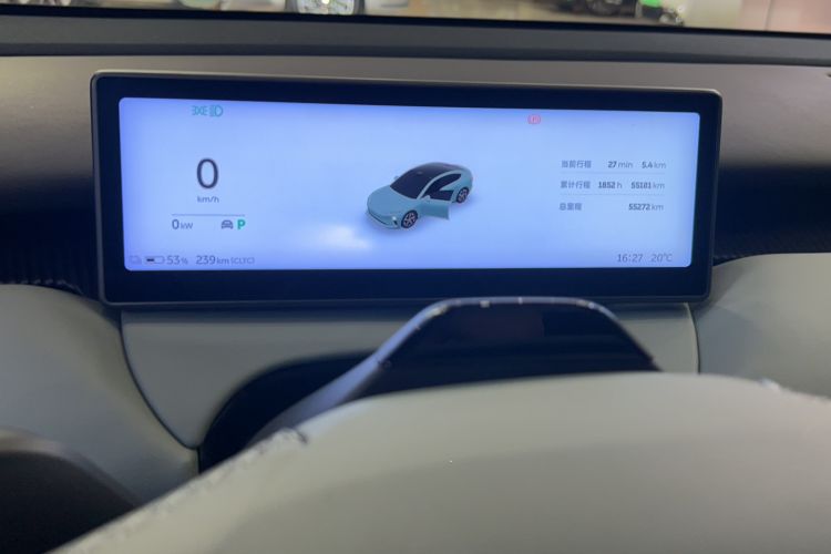 Used Nio ET5 2022 75 kWh Odometer Close Up