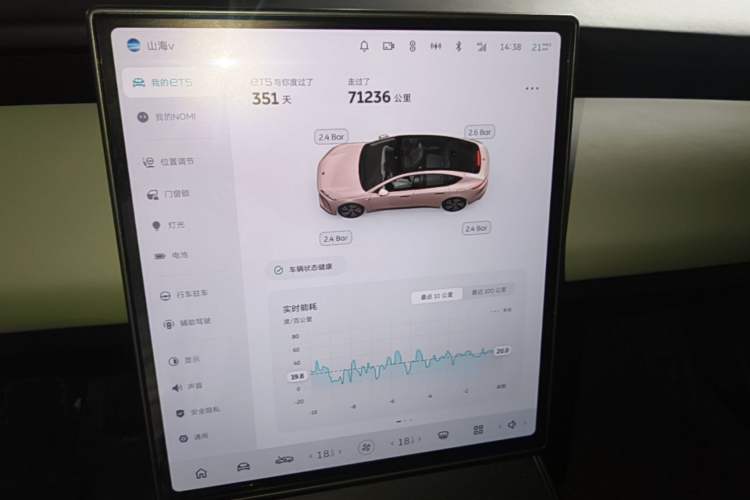 Used Nio ET5 2022 75 kWh Instrument Cluster