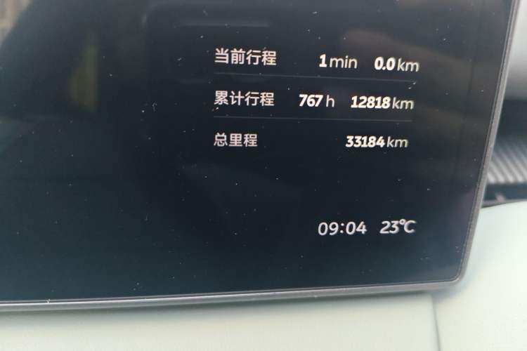 Used Nio ET5 2022 75 kWh Odometer Close Up