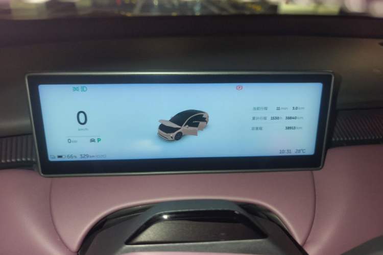 Used Nio ET5 2022 75 kWh Odometer Close Up
