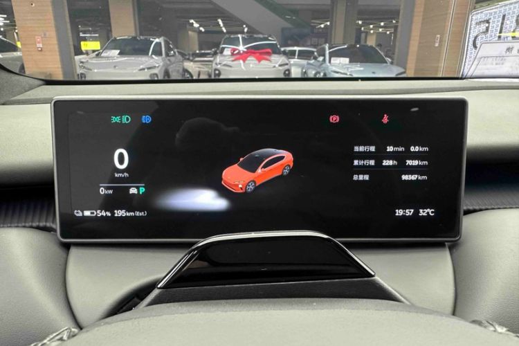 Used Nio ET5 2022 75 kWh Odometer Close Up