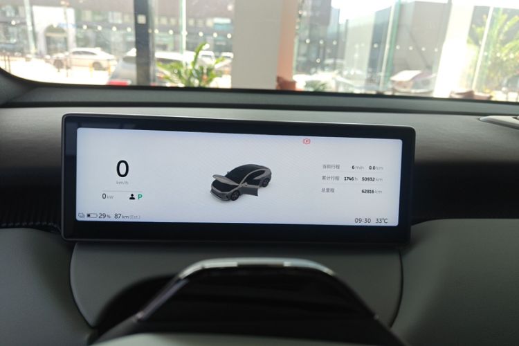 Used Nio ET5 2022 75 kWh Odometer Close Up