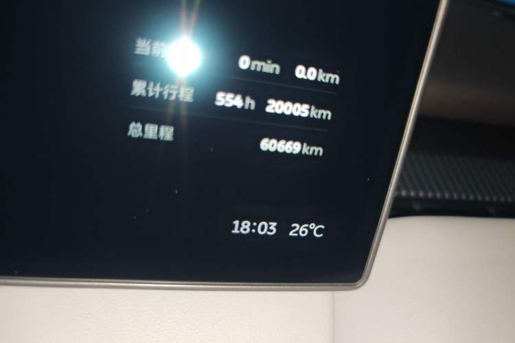 Used Nio ET5 2022 100 kWh Odometer Close Up