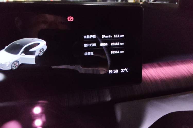 Used Nio ET5 2022 100 kWh Odometer Close Up