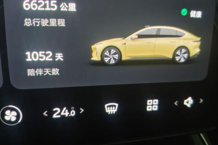 Used Nio ET5 2022 75 kWh Odometer Close Up