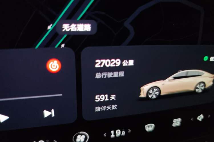 Used Nio ET5 2024 75 kWh Odometer Close Up