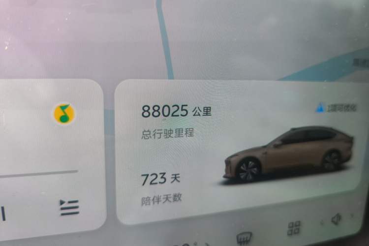 Used Nio ET5 2024 75 kWh Odometer Close Up