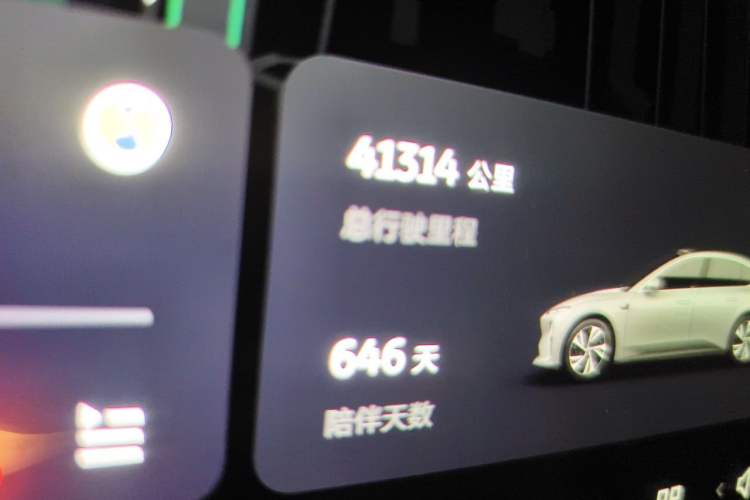 Used Nio ET5 2024 75 kWh Odometer Close Up