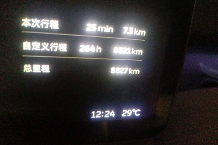 Used Nio ET5 2025 100 kWh Odometer Close Up