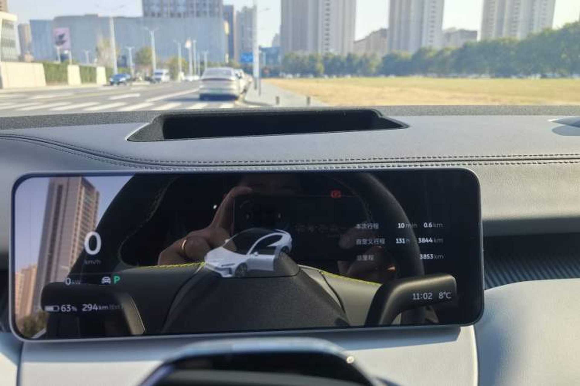Used Nio ET5 2025 Model Champion Commemorative Edition, 75kWh Odometer Close Up