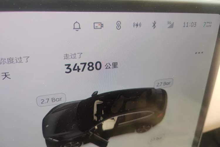 Used Nio ET5T 2023 75 kWh Touring Odometer Close Up