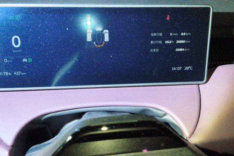 Used Nio ET5T 2023 75 kWh Touring Odometer Close Up