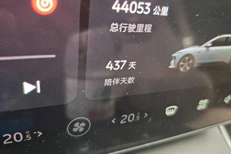 Used Nio ET5T 2023 75 kWh Touring Odometer Close Up