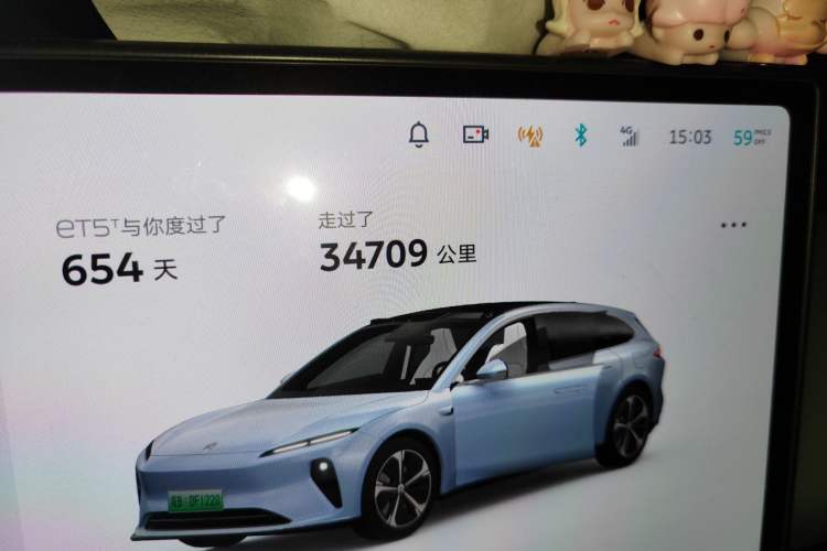 Used Nio ET5T 2023 75 kWh Touring Odometer Close Up