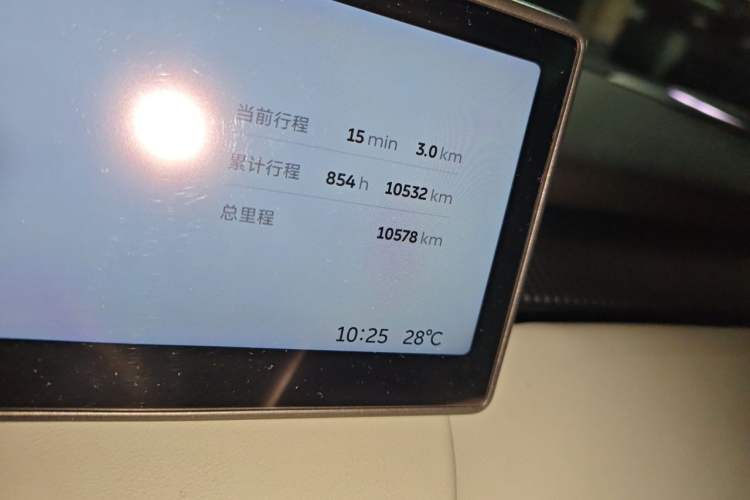 Used Nio ET5T 2023 75 kWh Touring Odometer Close Up