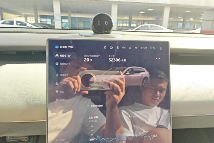 Used Nio ET5T 2023 75 kWh Touring Odometer Close Up