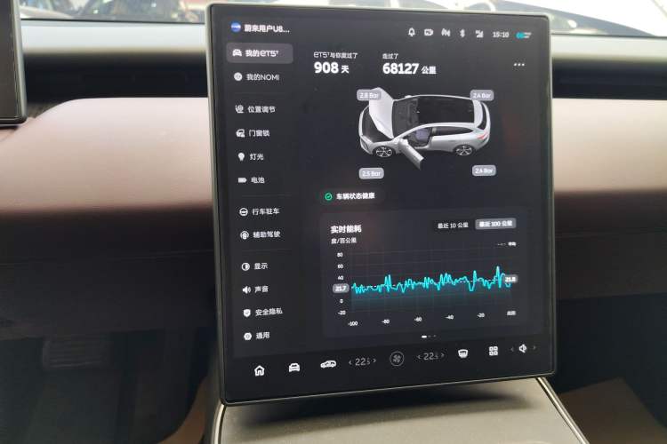 Used Nio ET5T 2023 75 kWh Touring Audio And AC Panel