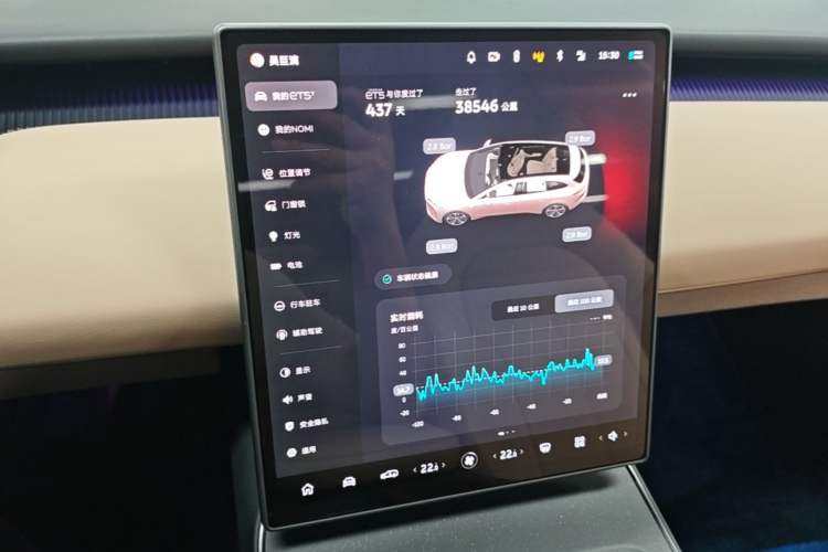 Used Nio ET5T 2024 75kWh Touring Audio And AC Panel