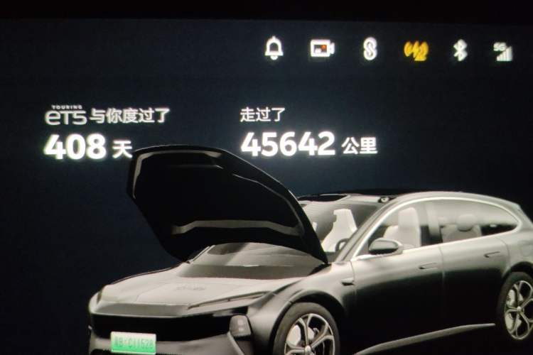 Used Nio ET5T 2024 75kWh Touring Odometer Close Up