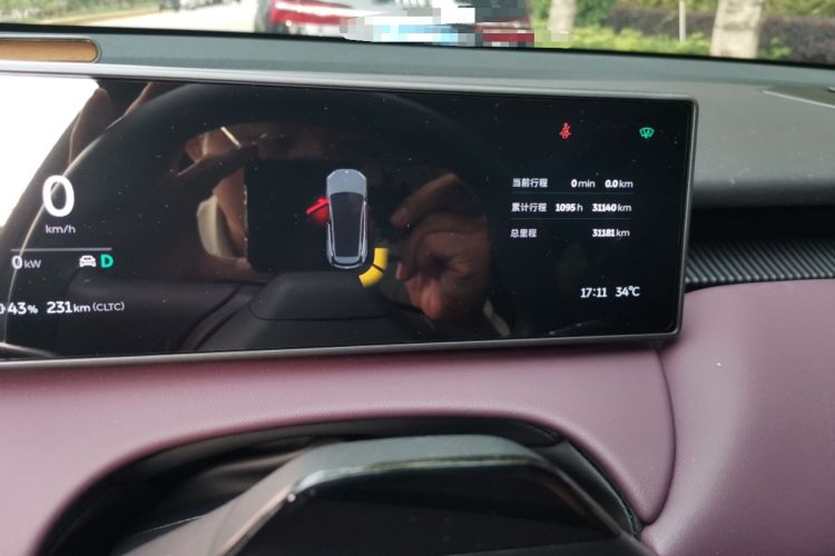 Used Nio ET5T 2024 75kWh Touring Odometer Close Up