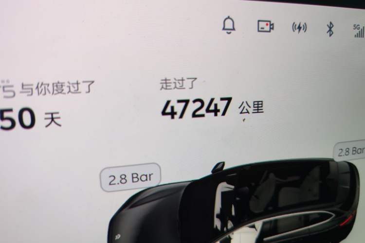 Used Nio ET5T 2024 75kWh Touring Odometer Close Up