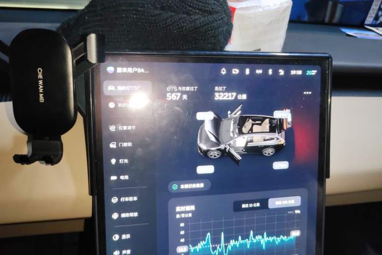 Used Nio ET5T 2024 75kWh Touring Odometer Close Up